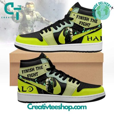 Halo Finish The Fight Air Jordan 1 Sneaker - soulcals.com