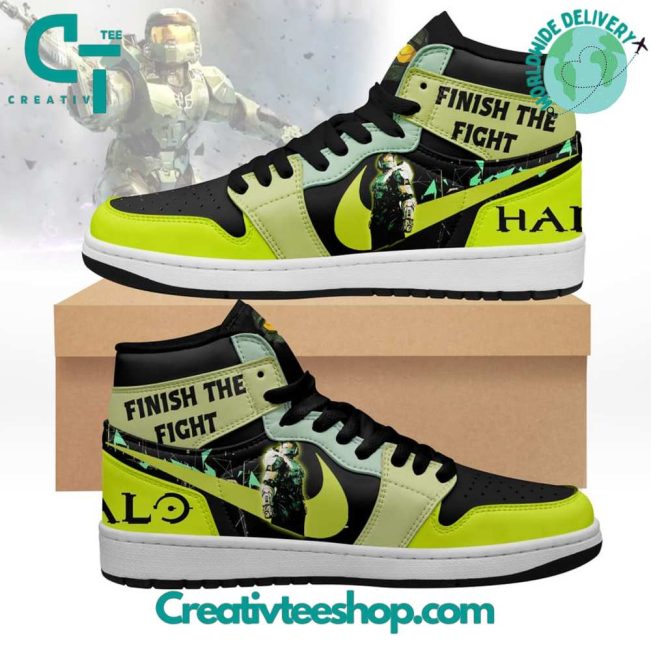 Halo Finish The Fight Air Jordan 1 Sneaker - soulcals.com
