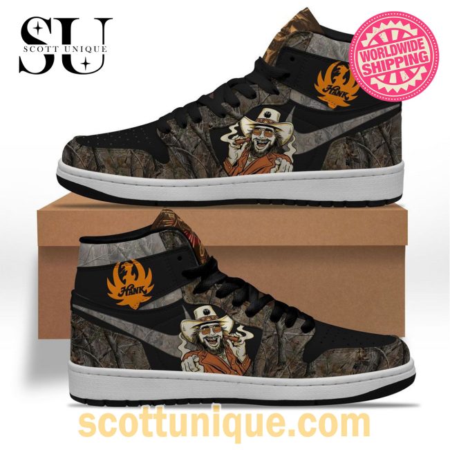 Hank Portrait Nike Air Jordan 1 High Top Sneaker -Soulcals.com