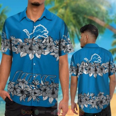 Hibiscus Detroit Lions Hawaii Shirt, Shorts - Hot Sale 2025