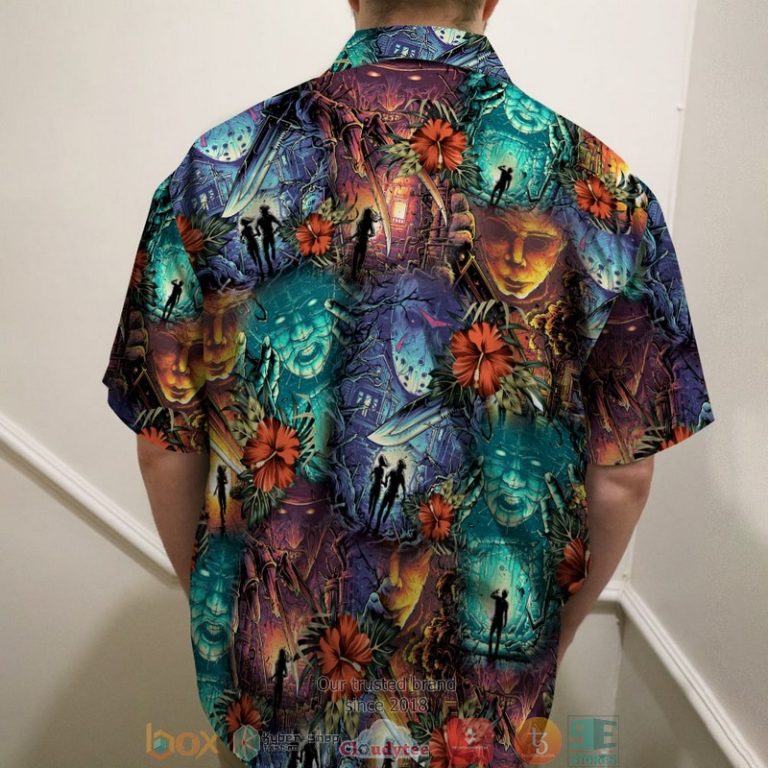 Horror Movie Film Face Hawaiian Shirt, Short - Hot Sale 2025