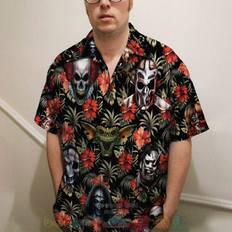 Horror Movie Film Halloween Hawaiian Shirt, Short - Hot Sale 2025