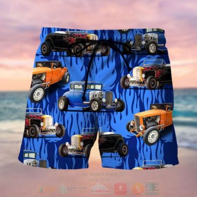 Hot Rod Flame Hawaiian Shirt, Short - Hot Sale 2025