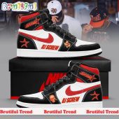 Houston Astros Baseball x Dj Screw Merch 2024 Air Jordan 1 Hightop Shoes