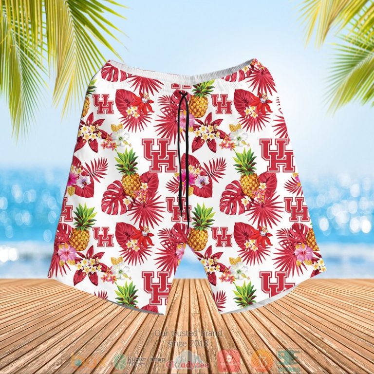 Houston Cougars Men?S Basketball Ncaa Pineapple Hawaiian Shirt, Shorts - Hot Sale 2025