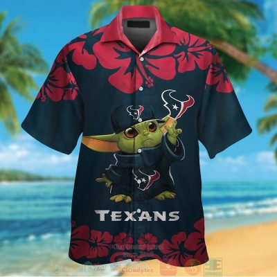 Houston Texans Baby Yoda Hawaiian Shirt And Shorts - Hot Sale 2025