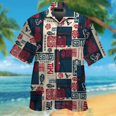 Houston Texans Fish Bone Hawaiian Shirt And Shorts - Hot Sale 2025