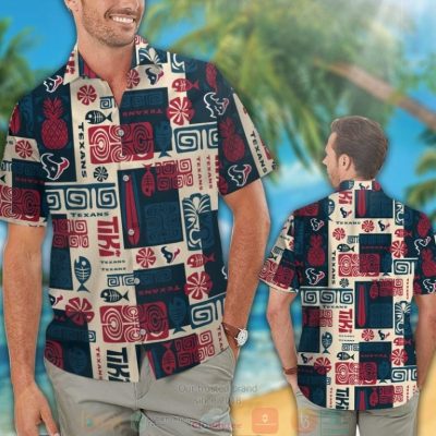 Houston Texans Fish Bone Hawaiian Shirt And Shorts - Hot Sale 2025