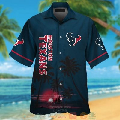 Houston Texans Palm Trees Dark Bluehawaii Shirt, Shorts - Hot Sale 2025