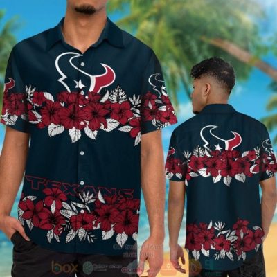 Houston Texans Red Tropical Plants Hawaii Shirt, Shorts - Hot Sale 2025