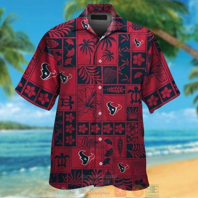 Houston Texans Tropical Plants Red Hawaii Shirt, Shorts - Hot Sale 2025