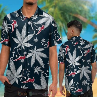 Houston Texans Weed Dark Blue Hawaii Shirt, Shorts - Hot Sale 2025
