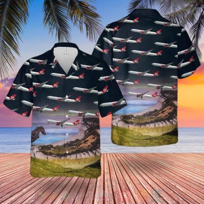 Uk Airlines Virgin Atlantic Airbus A330-300 Hawaiian Shirt, Short - Hot Sale 2025
