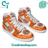 Illinois Fighting Illini Basketball Go Illini Air Jordan 1 Sneaker - demo10