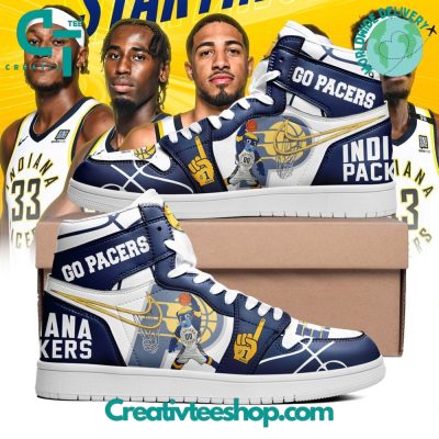 Indiana Pacers Go Packers Air Jordan 1 Sneaker - soulcals.com