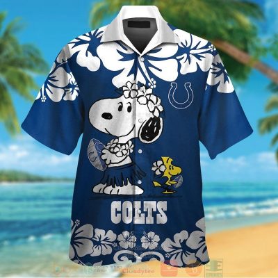 Indianapolis Colts Snoopy Woodstock Hawaiian Shirt And Shorts - Hot Sale 2025