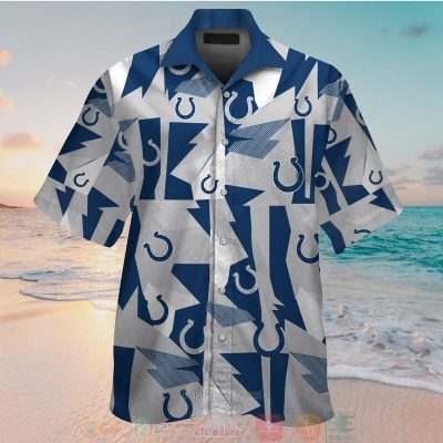 Indianapolis Colts Blue Grey Hawaiian Shirt And Shorts - Hot Sale 2025