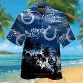 Indianapolis Colts Palm Tree Blue Black Hawaiian Shirt And Shorts.jpg - demo10