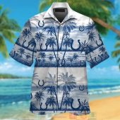Indianapolis Colts Palm Tree White Blue Hawaiian Shirt And Shorts.jpg - demo10