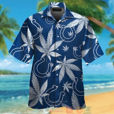 Indianapolis Colts Weed Blue Hawaii Shirt, Shorts - Hot Sale 2025