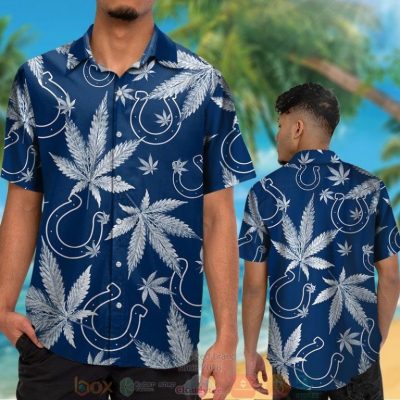 Indianapolis Colts Weed Blue Hawaii Shirt, Shorts - Hot Sale 2025