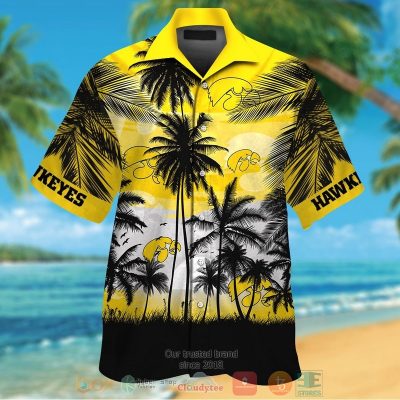 Iowa Hawkeyes Tropical Hawaiian Shirt And Shorts - Hot Sale 2025