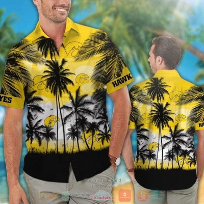 Iowa Hawkeyes Tropical Hawaiian Shirt And Shorts - Hot Sale 2025