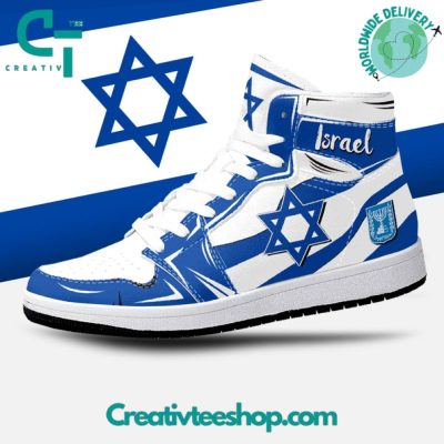 Israel Flag Air Jordan 1 Sneaker - soulcals.com