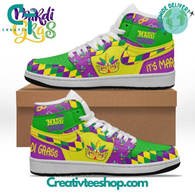 It's Mardi Gras Air Jordan 1 Sneaker - soulcals.com