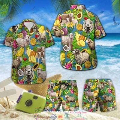 Sheep Tropicall Fruits Hawaiian Shirt And Shorts - Hot Sale 2025