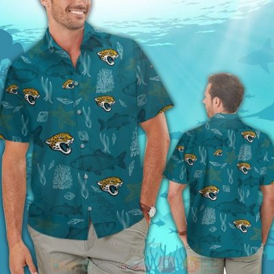 Jacksonville Jaguars Fish Hawaiian Shirt And Shorts - Hot Sale 2025