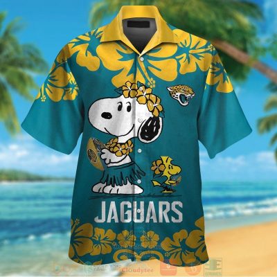 Jacksonville Jaguars Snoopy Woodstock Hawaiian Shirt And Shorts - Hot Sale 2025