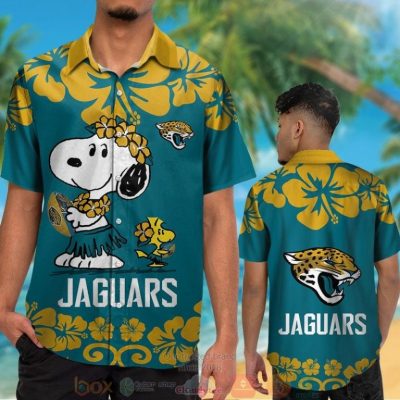 Jacksonville Jaguars Snoopy Woodstock Hawaiian Shirt And Shorts - Hot Sale 2025