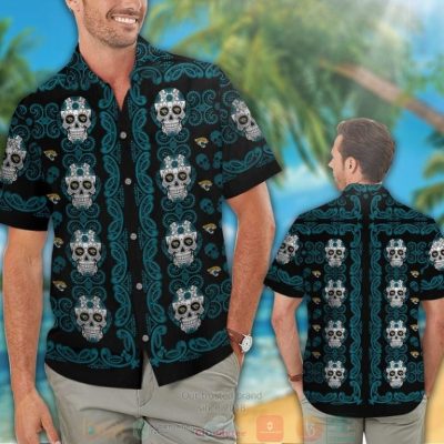 Jacksonville Jaguars Sugar Skull Hawaiian Shirt And Shorts - Hot Sale 2025