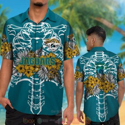 Jacksonville Jaguars Gold Hibiscus Teal Hawaii Shirt, Shorts - Hot Sale 2025