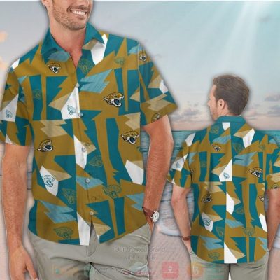 Jacksonville Jaguars Gold Teal Hawaiian Shirt And Shorts - Hot Sale 2025