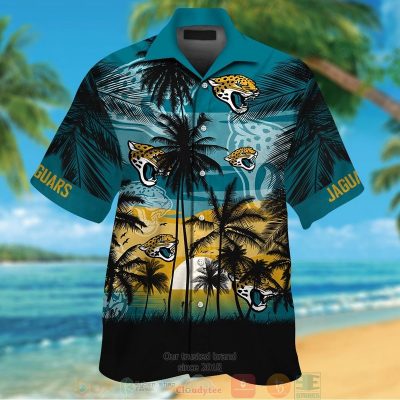 Jacksonville Jaguars Palm Tree Teal Black Hawaii Shirt, Shorts - Hot Sale 2025