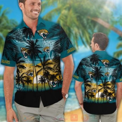 Jacksonville Jaguars Palm Tree Teal Black Hawaii Shirt, Shorts - Hot Sale 2025