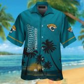 Jacksonville Jaguars Palm Trees Dark Teal Hawaii Shirt Shorts.jpg - demo10