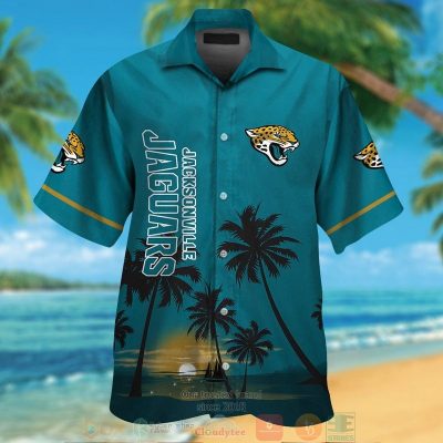 Jacksonville Jaguars Palm Trees Dark Teal Hawaii Shirt, Shorts - Hot Sale 2025