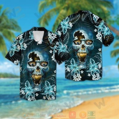 Jacksonville Jaguars Skull Hawaiian Shirt And Shorts - Hot Sale 2025