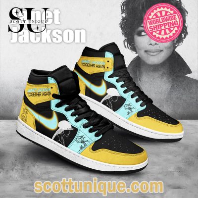 Janet Jackson Together Again Air Jordan 1 High Top Sneaker -Soulcals.com