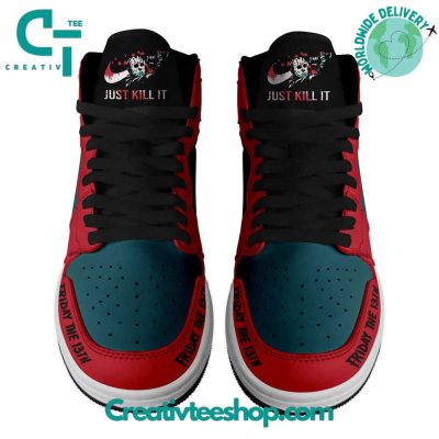 Jason Voorhees Friday The 13th Air Jordan 1 Sneaker - soulcals.com