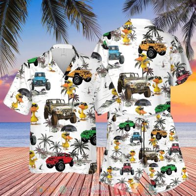 Jeep Duck Hawaiian Shirt, Shorts - Hot Sale 2025