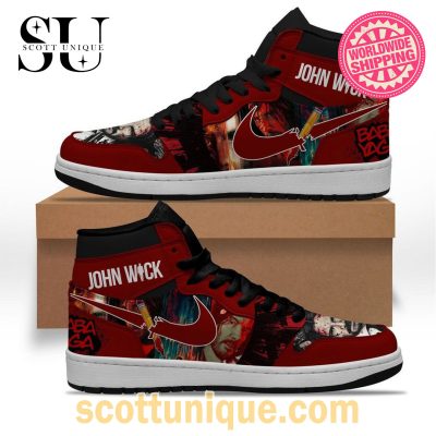 John Wick Nike Air Jordan 1 High Top Sneaker -Soulcals.com