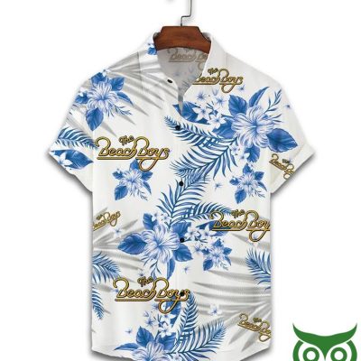 The Beach Boys Blue Flowers Hawaiian Outfit Combo Flip Flops