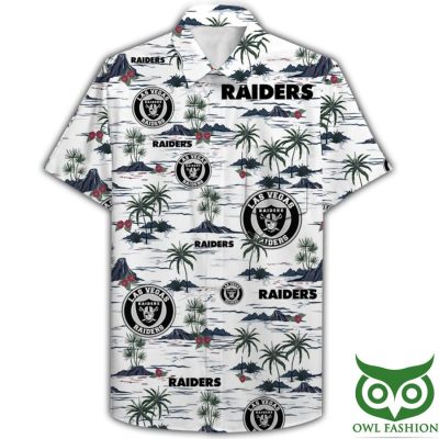 Las Vegas Raiders Combo Hawaii Shirt Shorts Flip Flops
