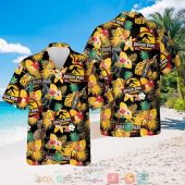 Jurassic Park Dinosaurs Pineapple Tropcial Plant Black Hawaiian Shirt Shorts.jpg - demo10