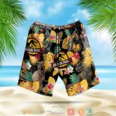 Jurassic Park Dinosaurs Pineapple Tropcial Plant Black Hawaiian Shirt Shorts 1 768x768 1.jpg - demo10
