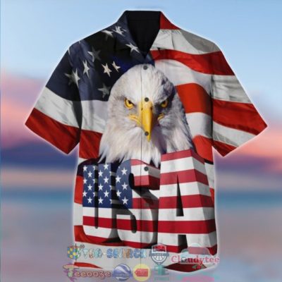Independence Day American Eagle Hawaiian Shirt And Shorts - Hot Sale 2025